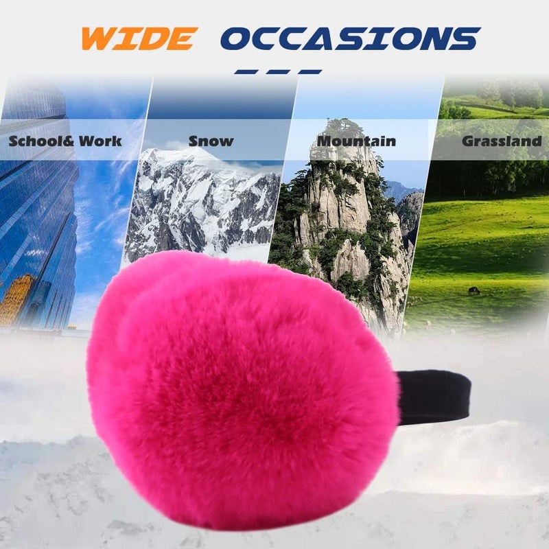 Peecabe Winter Women Earmuffs Faux Fur Girls Ear muffs Warm Unisex Kids Ear Covers Foldable Outdoor Boy Ear Warmers for Women - Image 5